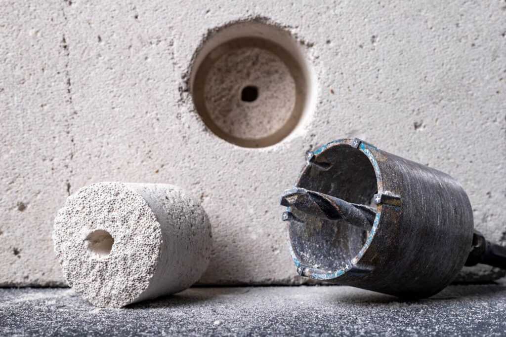 A hole was successfully drilled for a wall in Texas and Louisiana