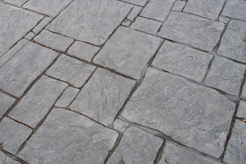 A close-up of a stone floor